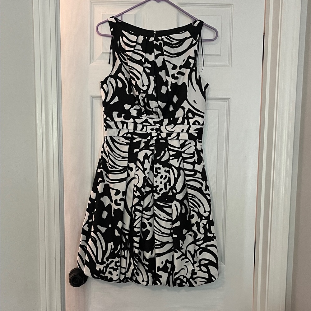 Jessica Simpson Black and White Floral Mini Dress